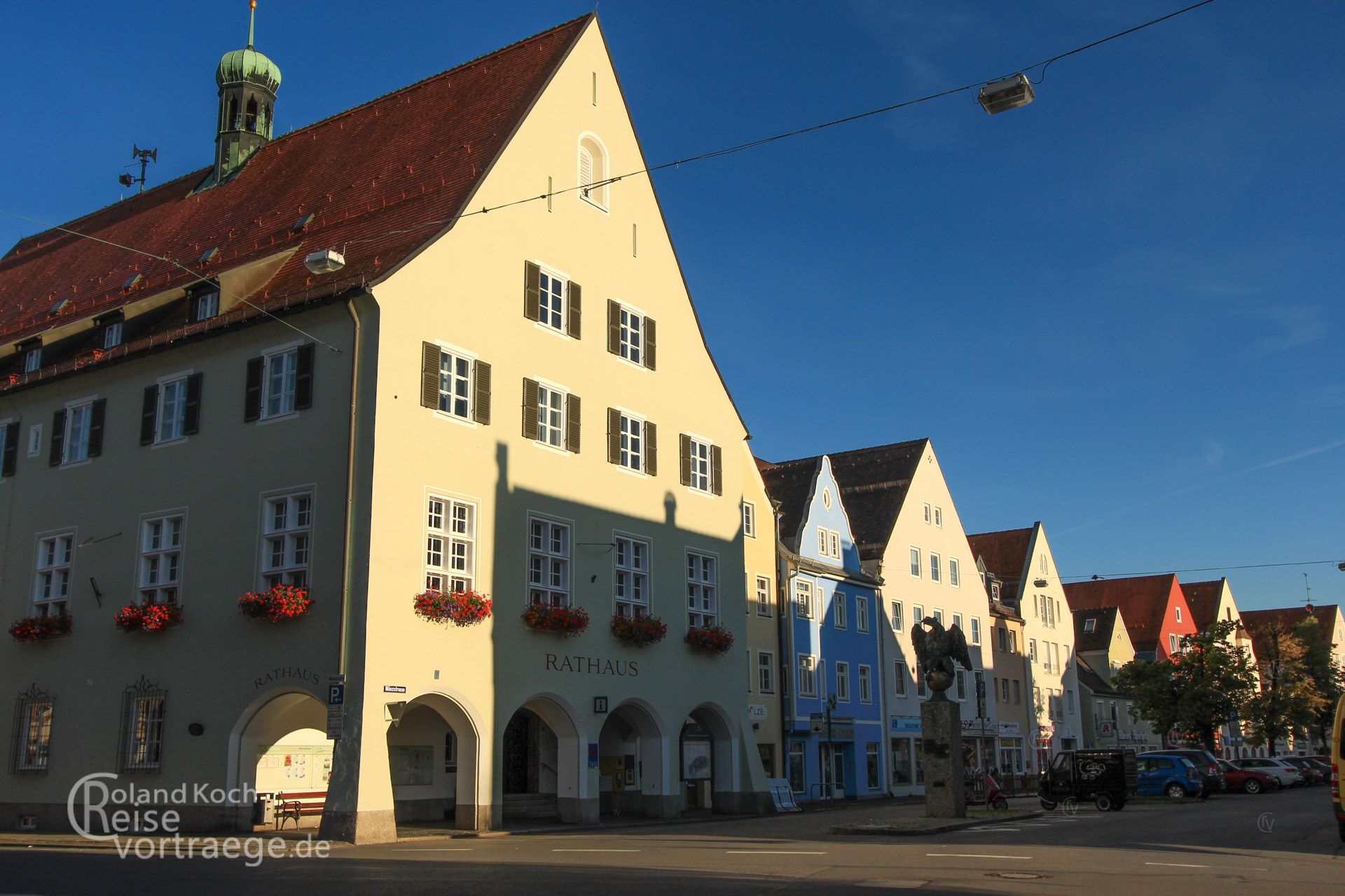 mit Kindern per Rad über die Alpen, Via Claudia Augusta, Rathaus von Schongau